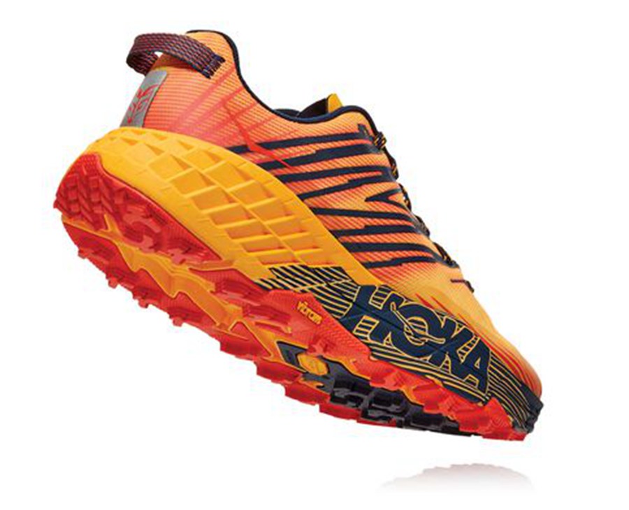 Hoka One One Trailove Tenisky Panske Oranžové - Speedgoat 4 - 06378-ZLWC